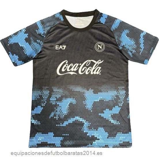 Nuevo Entrenamiento Napoli 24/25 Negro Azul Baratas